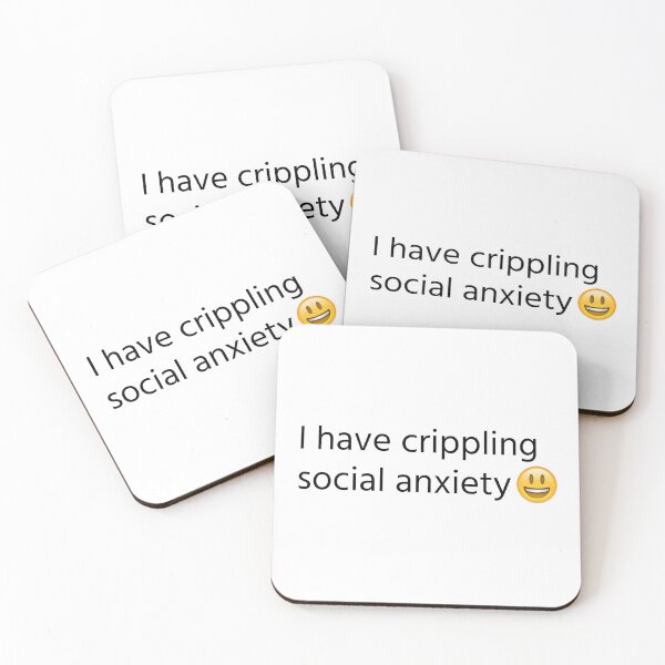 Item preview, I Have Crippling Social Anxiety Emoji designed and sold by 5M-SM.