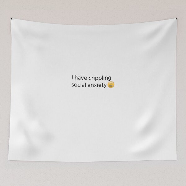 Item preview, I Have Crippling Social Anxiety Emoji designed and sold by 5M-SM.