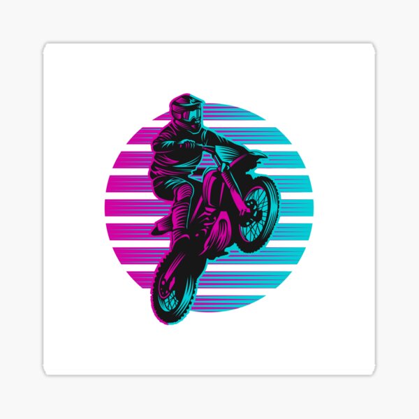 Item preview, Motorcycle Motocross Bike Jump  designed and sold by Artcraft-Ink.