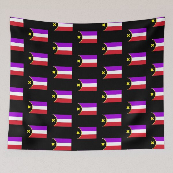 Item preview, L'Manberg Dream SMP OG Flag Black designed and sold by artsydoodles.