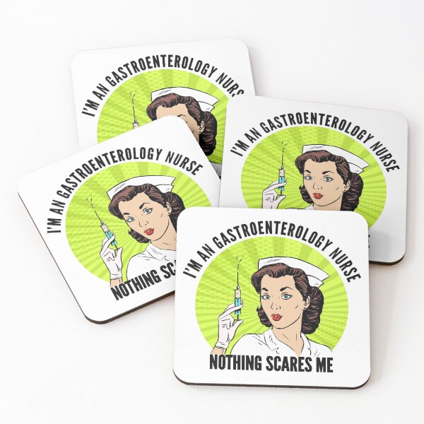 Item preview, Funny Retro I'm a Gastroenterology Nurse Nothing Scares Me Gift designed and sold by Claudia Harbaugh.