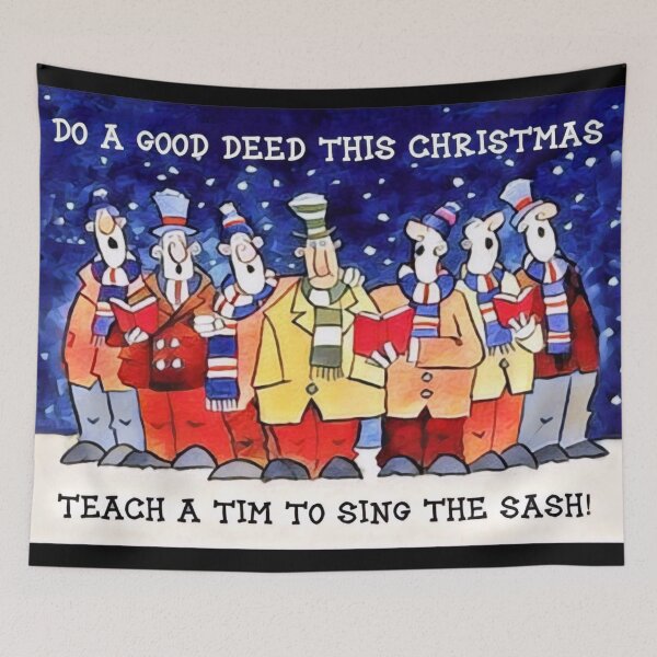 Item preview, Merrily we sing the sash at Christmas  designed and sold by AndythephotoDr.