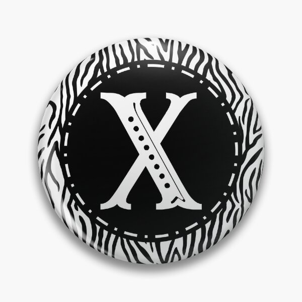 Item preview, Zebra Monogram Letter X designed and sold by MarkTees.