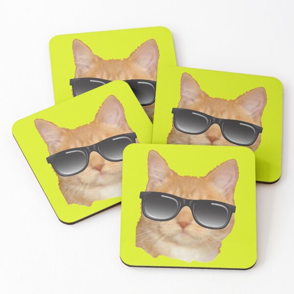 Item preview, Cat with sunglasses designed and sold by keisthard.