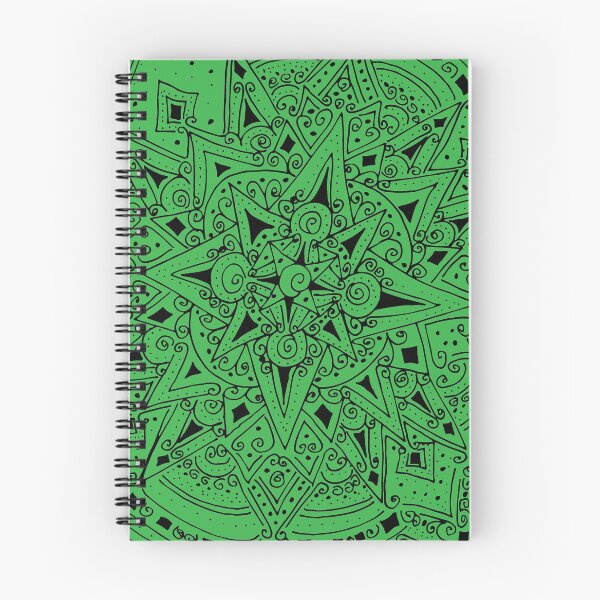 Item preview, Dream of Summer in Black on Green designed and sold by Fascinated By Pattern Virginia Everett.