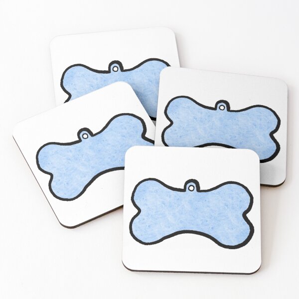 Item preview, Blue, dog name tag designed and sold by Lena Gripp.