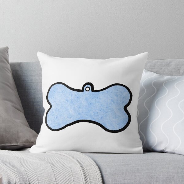 Item preview, Blue, dog name tag designed and sold by Lena Gripp.