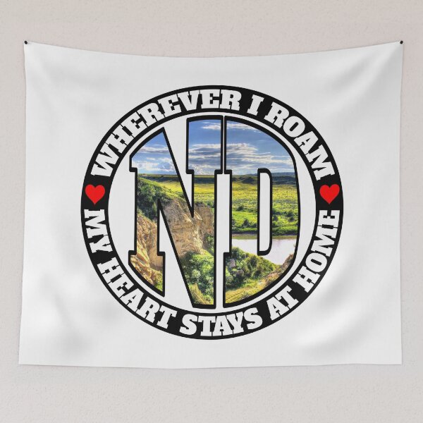 Item preview, Heart Stays Home - North Dakota designed and sold by DonDota.