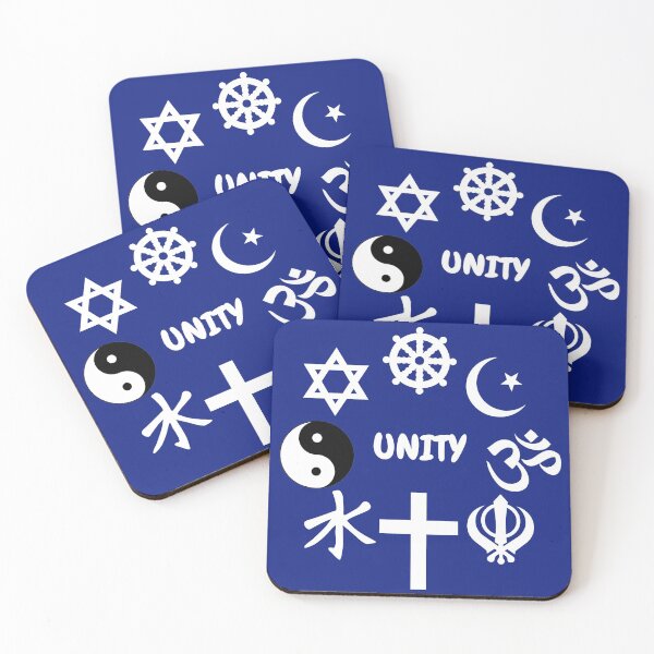 Item preview, Unity Of Religion Clipart Symbols In Blue designed and sold by LuckyKermit.