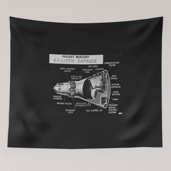 Item preview, Project Mercury Time Capsule Print designed and sold by Slydell1.