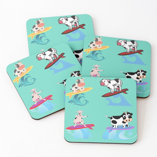 Item preview, Smiling Surfing Cows | Bizarre Surfers Pack 11 designed and sold by SerendipityNow.