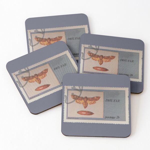 Item preview, Death's-Head Hawkmoth Vintage Stamp  designed and sold by StampCollection.