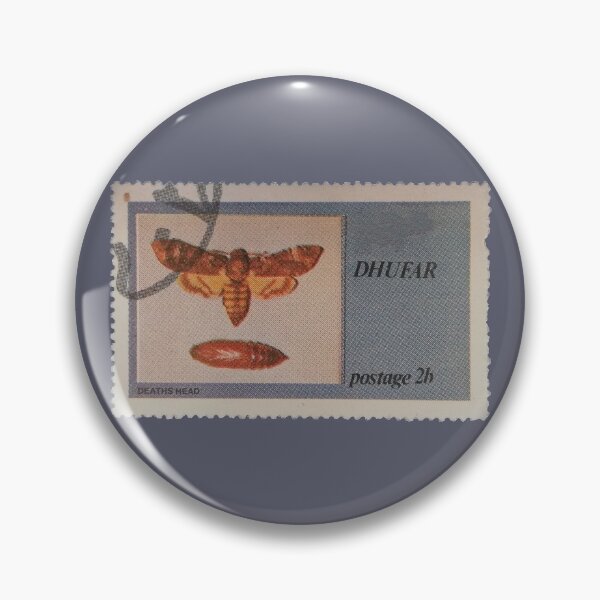 Item preview, Death's-Head Hawkmoth Vintage Stamp  designed and sold by StampCollection.