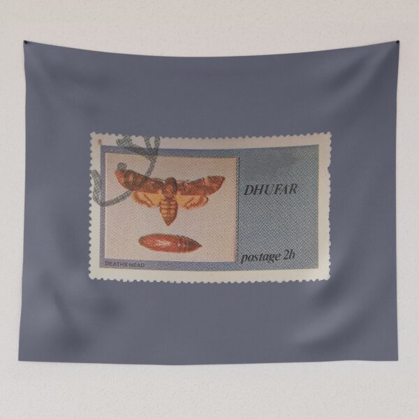 Item preview, Death's-Head Hawkmoth Vintage Stamp  designed and sold by StampCollection.