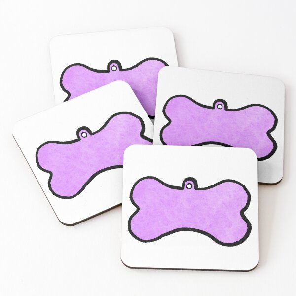 Item preview, Purple, dog name tag designed and sold by Lena Gripp.