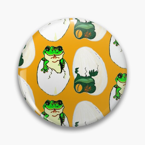 Item preview, Ditsy Polka Lizard anoles and gecko in eggs on tangerine orange designed and sold by Eejee-SK.