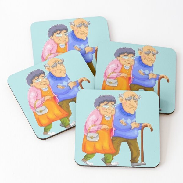 Item preview, Grandma and Grandpa take a romantic walk. designed and sold by Karine Dupras.