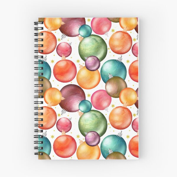 Item preview, Multicolored Christmas Balls Pattern designed and sold by ViridianWonders.