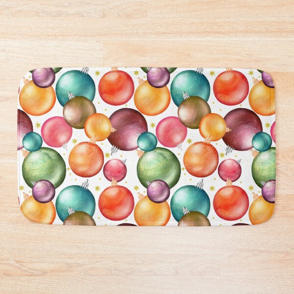 Item preview, Multicolored Christmas Balls Pattern designed and sold by ViridianWonders.