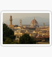 Hot Summer Afternoon in Florence Italy Sticker