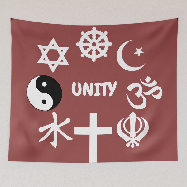 Item preview, Unity Of Religion Clipart Symbols In Red designed and sold by LuckyKermit.