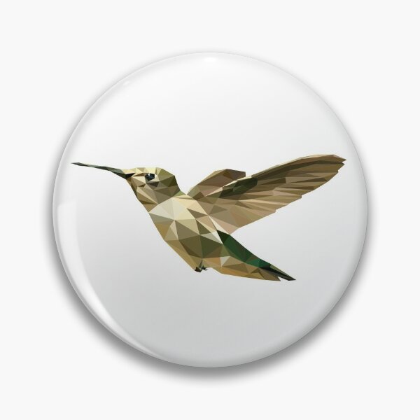 Item preview, Geometric green hummingbird designed and sold by Vectoraw.