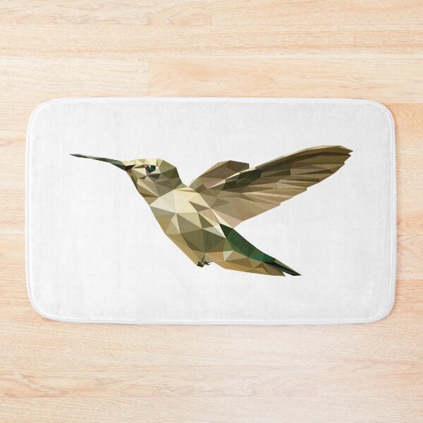 Item preview, Geometric green hummingbird designed and sold by Vectoraw.