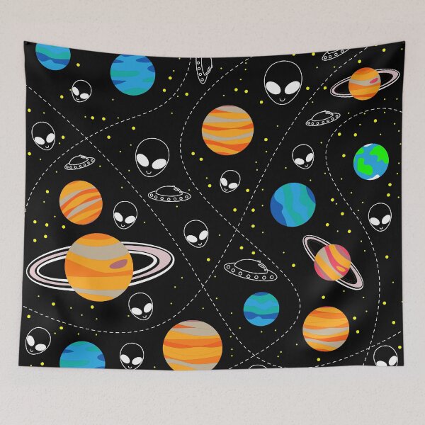 Item preview, alien ware in space planets pattern ecopop designed and sold by jorgelebeau.