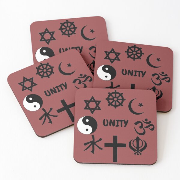 Item preview, Unity Of Religion Black Clipart Symbols In Red designed and sold by LuckyKermit.