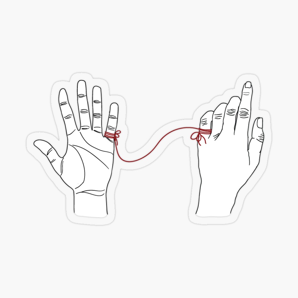 Red String of Fate Art Print for Sale by laracast