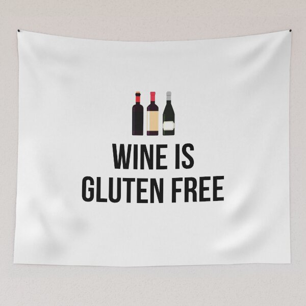 Item preview, Wine Is Gluten Free designed and sold by AllergyClub.