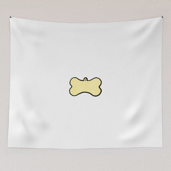 Item preview, Yellow, dog name tag designed and sold by Lena Gripp.