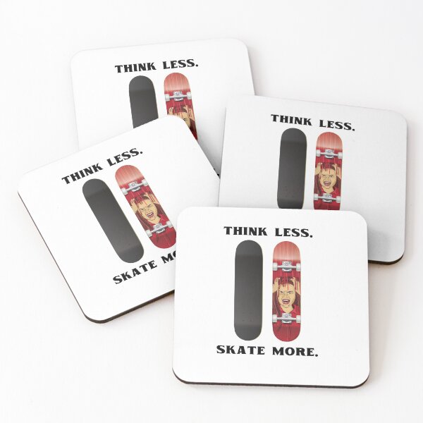 Item preview, Think less skate more Retro Vintage Skater girl Women Boy Extreme American Love Finger Usa Novelty Boarding Trick Tour Like a girl designed and sold by CJCTEES.