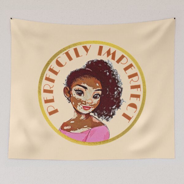 Item preview, Perfectly imperfect. Vitiligo beauty and support illustration. designed and sold by soniaaseguin.