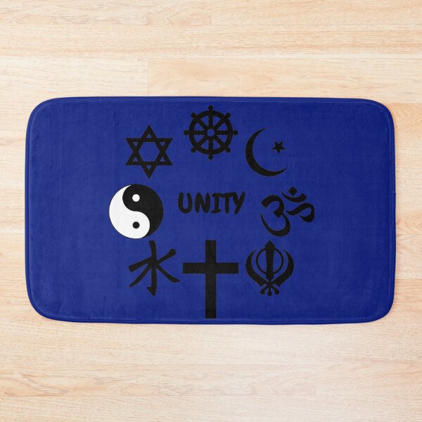 Item preview, Unity Of Religion Black Clipart Symbols In Blue designed and sold by LuckyKermit.