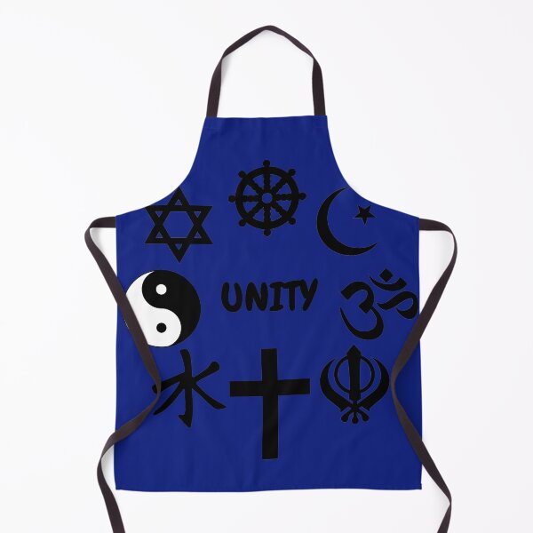 Item preview, Unity Of Religion Black Clipart Symbols In Blue designed and sold by LuckyKermit.
