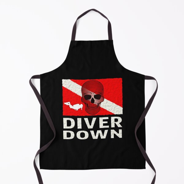 Item preview, Scuba Diver Skull Diver Down Flag Design designed and sold by Midlife50.