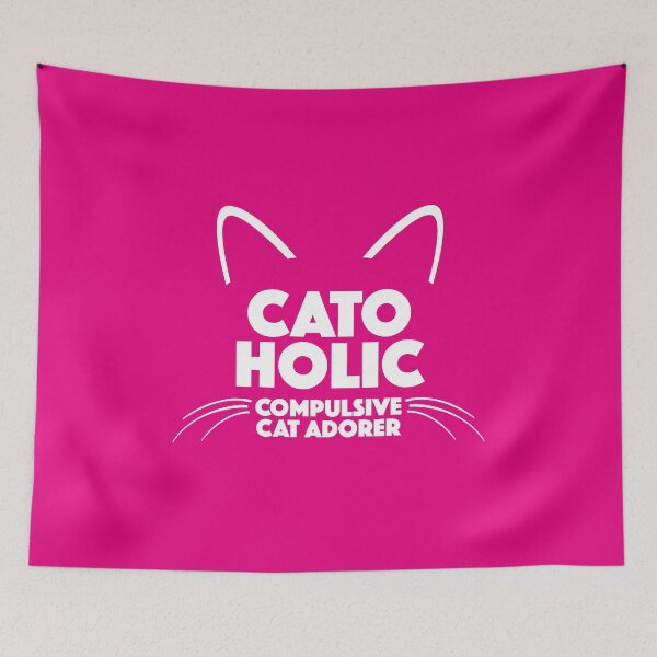 Item preview, Catoholic funny cat designed and sold by OffbeetShirts.
