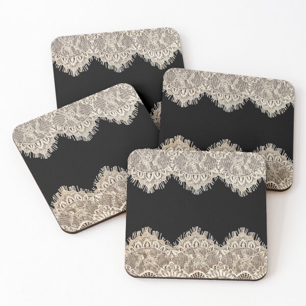 Item preview, Black and Gold lace pattern designed and sold by patternme.
