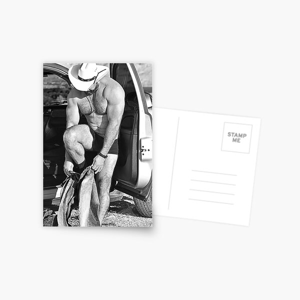 cowboy undressing Postcard
