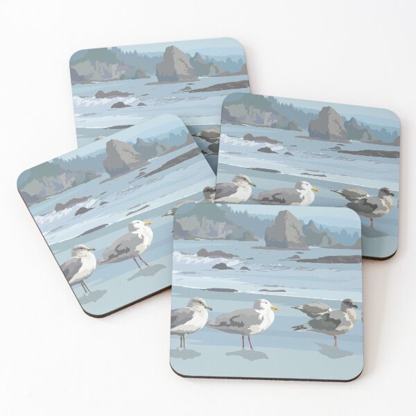 Item preview, Seagulls at the Sea Shore designed and sold by jeff-jones.