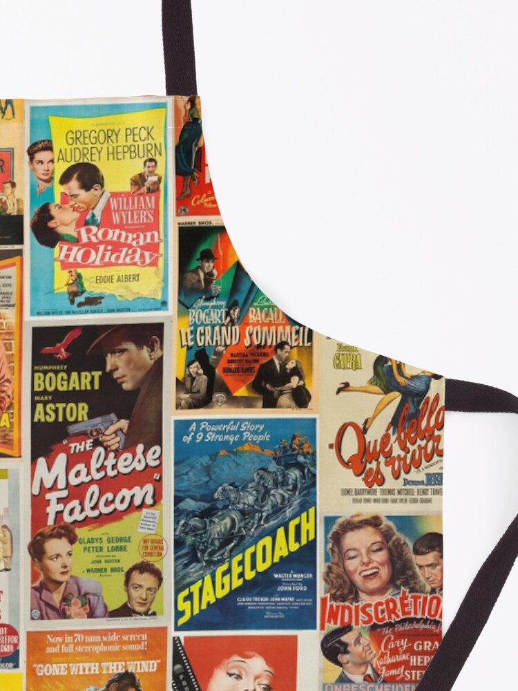 Alternate view of Classic Movie Poster Collage Apron