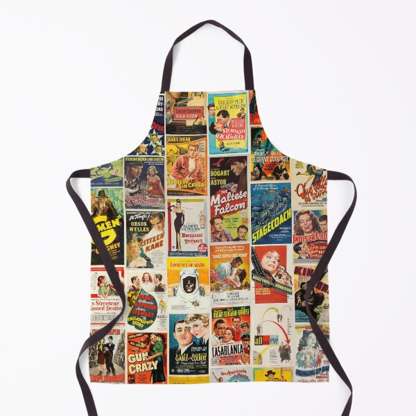 Classic Movie Poster Collage Apron