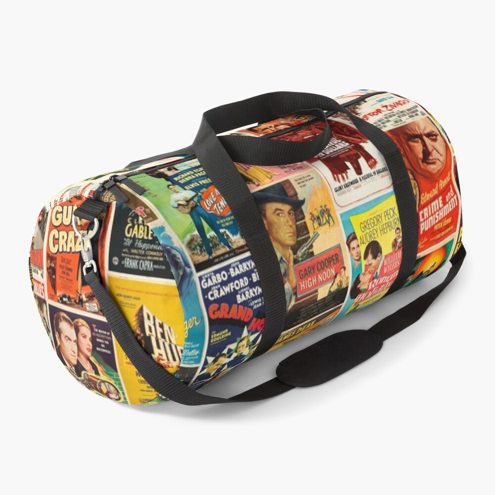 Classic Movie Poster Collage Duffle Bag