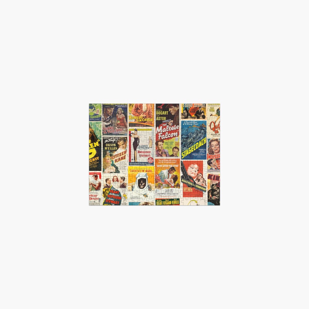 Classic Movie Poster Collage Jigsaw Puzzle