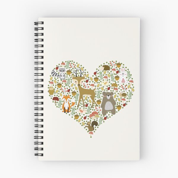 Item preview, Forest animals- heart shape designed and sold by PurrfectCorner.