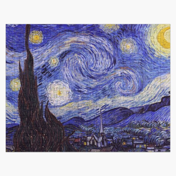 Starry Night, Van Gogh Jigsaw Puzzle by fourretout