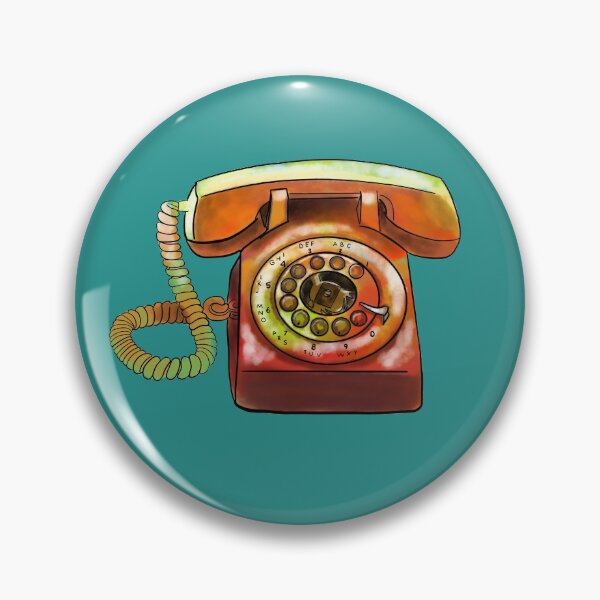 Item preview, Retro rotary old school telephone designed and sold by Createartforfun.