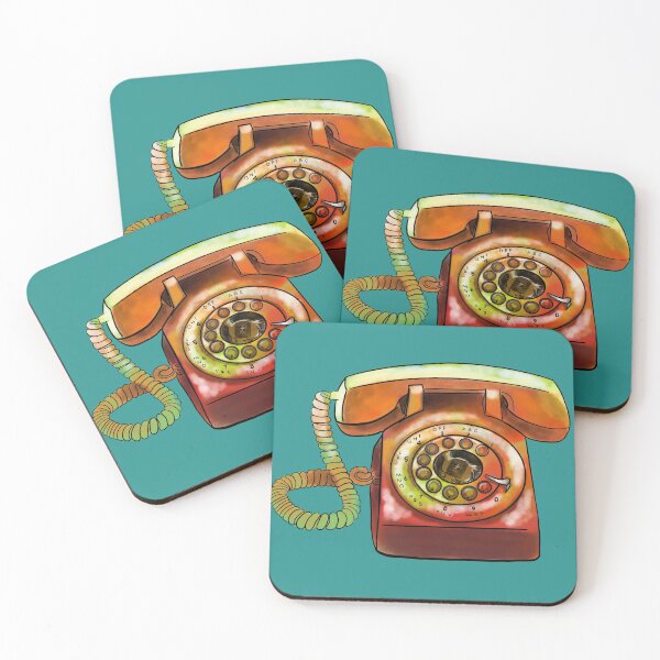 Item preview, Retro rotary old school telephone designed and sold by Createartforfun.