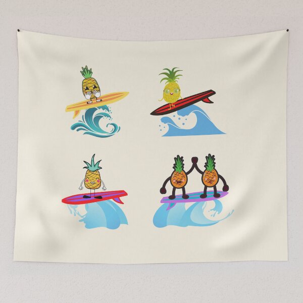 Item preview, Surfing Pineapples | Bizarre Surfers Pack 17 designed and sold by SerendipityNow.